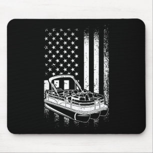 Tritoon Boat Boating - American Tritoon Captain Mouse Mat