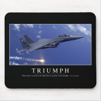 Triumph:: Inspirational Quote 1 Mouse Mat