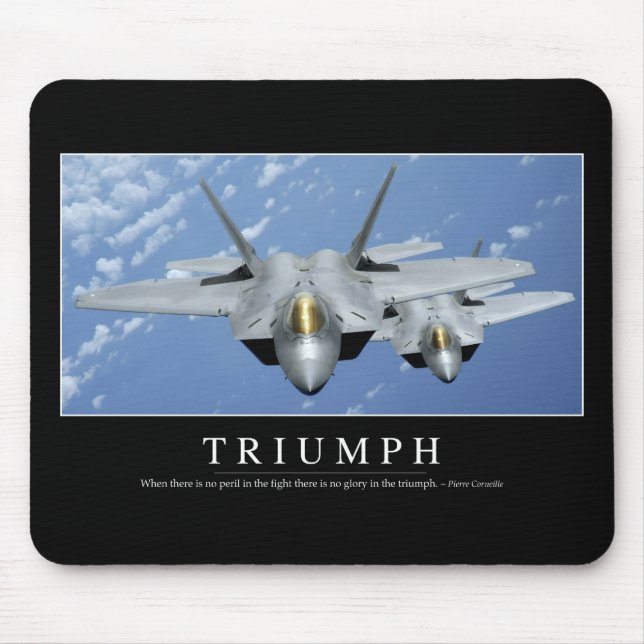 Triumph:: Inspirational Quote 2 Mouse Mat (Front)