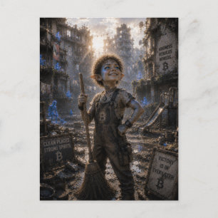 Triumph / Janitor / Building Courtyards Postcard