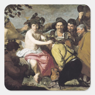 Triumph of Bacchus, 1628 Square Sticker