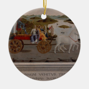 Triumph of Federigo da Montefeltro, Duke of Urbino Ceramic Tree Decoration