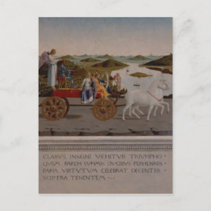 Triumph of Federigo da Montefeltro, Duke of Urbino Postcard