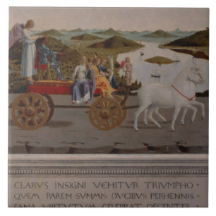 Triumph of Federigo da Montefeltro, Duke of Urbino Tile