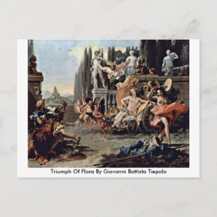 Triumph Of Flora By Giovanni Battista Tiepolo Postcard