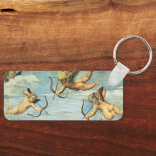 Triumph of Galatea, Angels detail by Raphael Key Ring