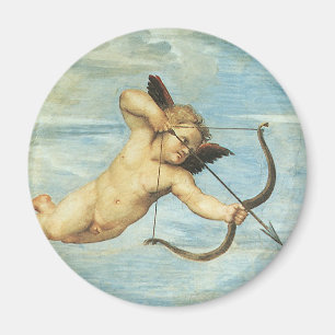 Triumph of Galatea Angels detail by Raphael Sanzio Magnet