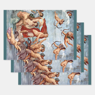 Triumph of Galatea by Raphael Sanzio Wrapping Paper Sheet