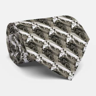 Triumph of Love Dating on a Motorcycle Vintage Tie