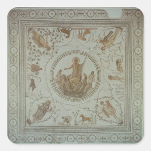Triumph of Neptune and the Four Seasons Square Sticker