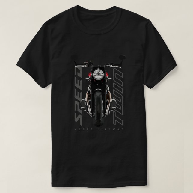 Triumph Speed Twin 19 red fl T-Shirt (Design Front)