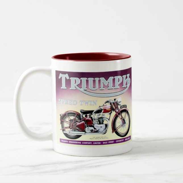 Triumph Speed Twin Two-Tone Coffee Mug (Left)