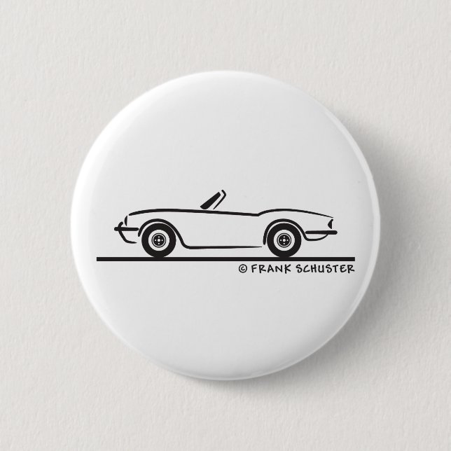 Triumph Spitfire 6 Cm Round Badge (Front)