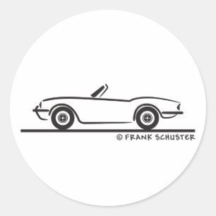 Triumph Spitfire Classic Round Sticker