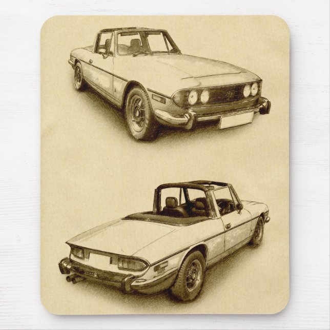 Triumph Stag Mouse Mat (Front)