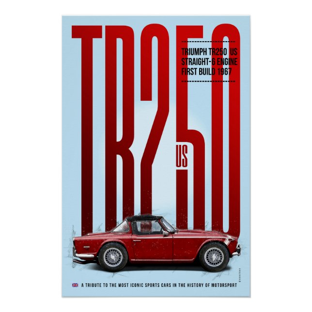 Triumph TR250 Poster (Front)