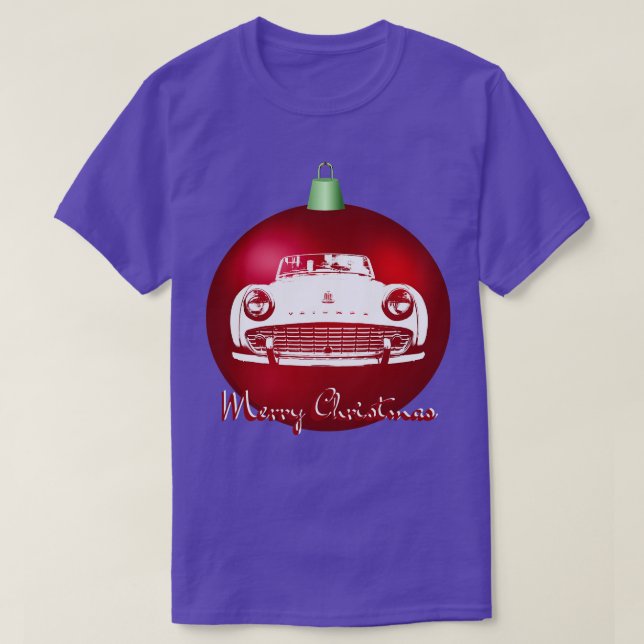 Triumph TR3 British classic monoblock Christmas ba T-Shirt (Design Front)