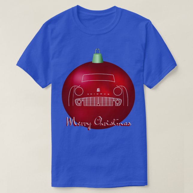 Triumph TR3 classic British sports Christmas ball  T-Shirt (Design Front)