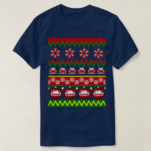 Triumph TR3 classic Christmas ugly sweater (Design Front)