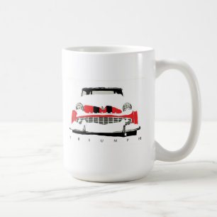 Triumph TR3 vintage roadster in the snow Coffee Mug