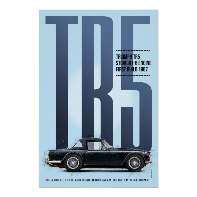 Triumph TR5 Poster (Front)