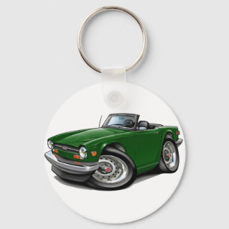 Triumph TR6 Green Car Key Ring