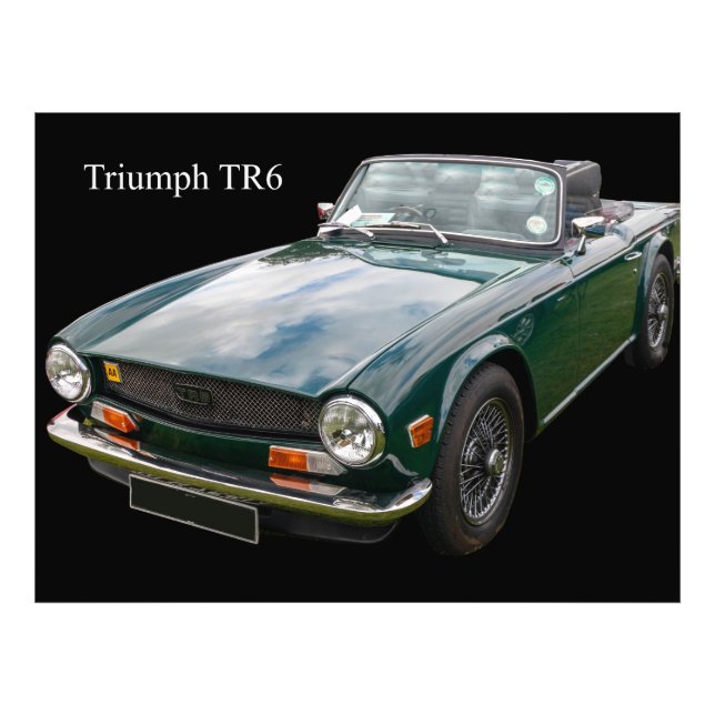 Triumph TR6 Sports Car Photo Print (Front)