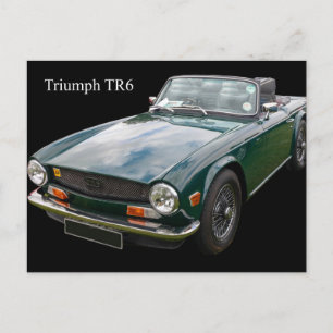 Triumph TR6 Sports Car Postcard