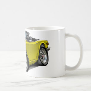 Triumph TR6 Yellow Car Coffee Mug