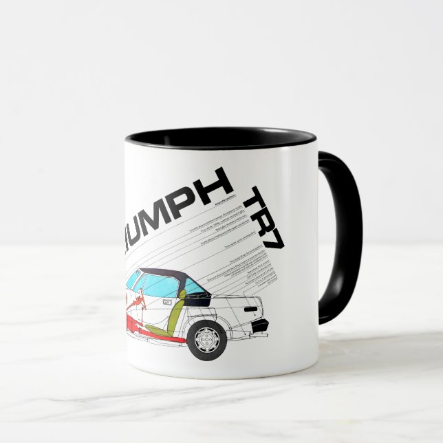 Triumph TR7 Drophead Specification  Mug (Front Right)