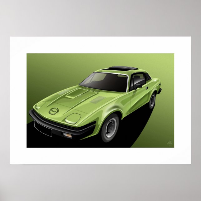 Triumph TR7 Poster Illustration (Front)