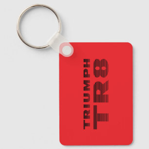Triumph TR8 Logo + Laurel Wreath Key Ring