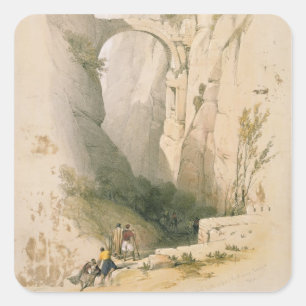 Triumphal Arch crossing the Ravine leading to Petr Square Sticker