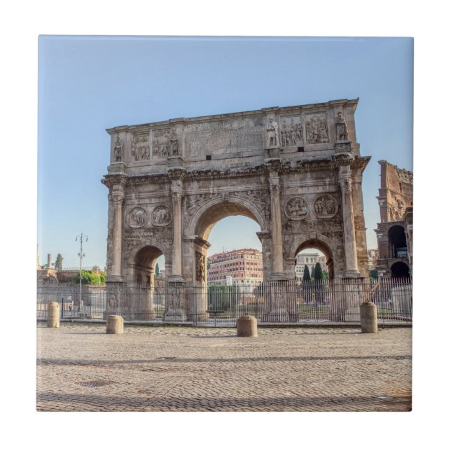 Triumphal Arch of Constantine - Rome, Italy Tile (Front)