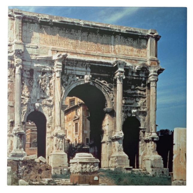 Triumphal Arch of Septimius Severus, dedicated in Tile (Front)