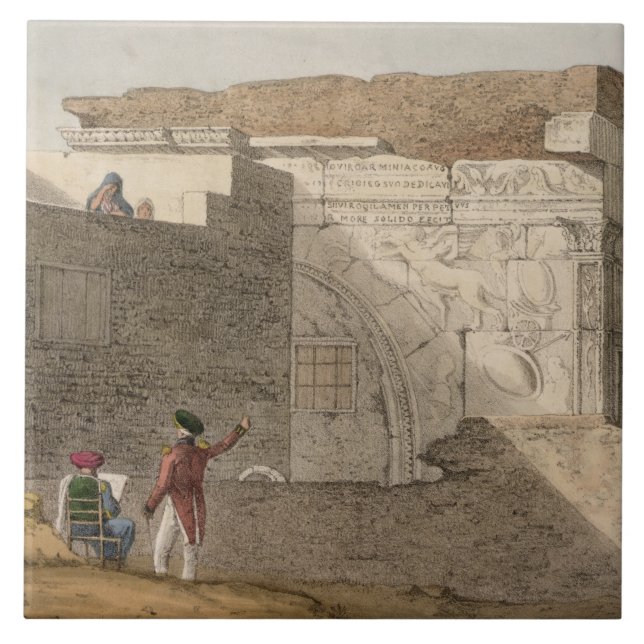 Triumphal Arch, Tripoli, plate 4 from 'A Narrative Tile (Front)