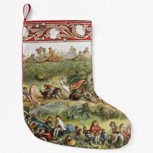 Triumphal March of The Elf King, Fairies,Goblins Small Christmas Stocking