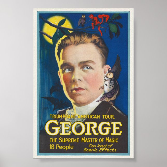 Triumphant American Tour George Vintage Poster (Front)