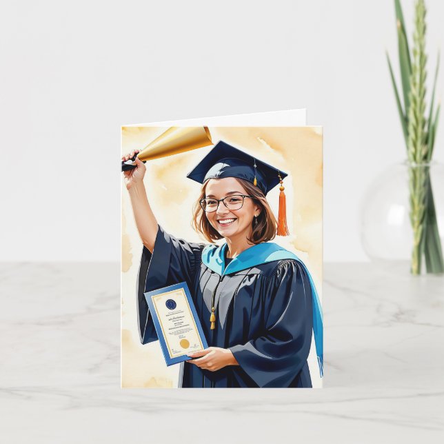 Triumphant Cheers - A Toast to Your Success Card (Front)