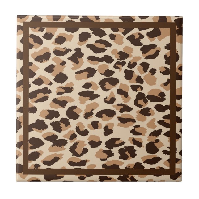 Trivet Tile-Leopard Print (Front)