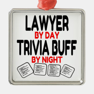 Trivia Buff Lawyer Metal Tree Decoration