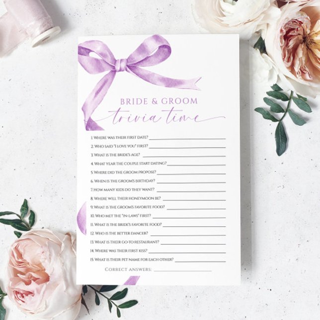 Trivia Game For Bride And Groom (Creator Uploaded)