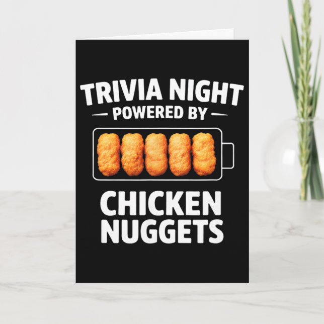 Trivia Night Powered By Chicken Nuggets  Card (Front)