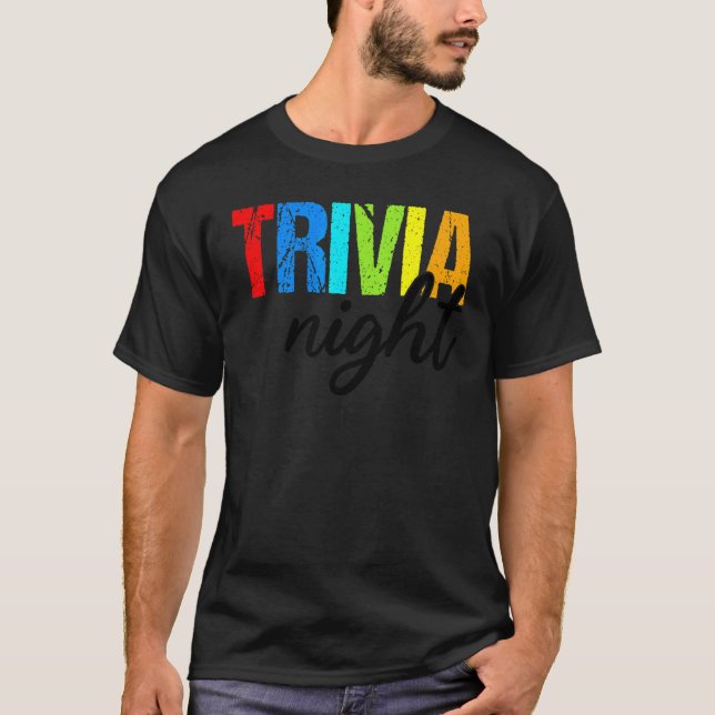 Trivia Night   Quiz Game Enthusiast 1 T-Shirt (Front)