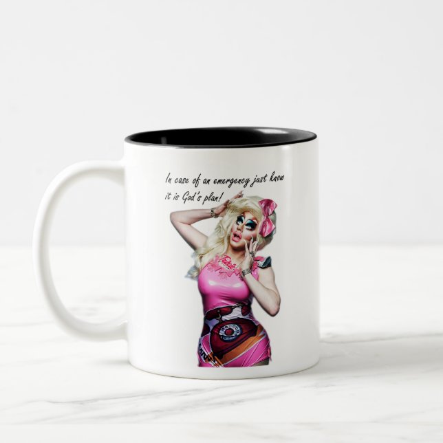 Trixie Mattel - In Case of An Emergency Two-Tone Coffee Mug (Left)