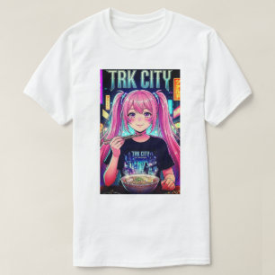 TRK CITY ANIME GIRL RETRO STYLE TSHIRT