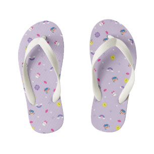 TRK - Purple Pattern Kid's Flip Flops