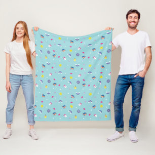 TRK - Teal Pattern Fleece Blanket
