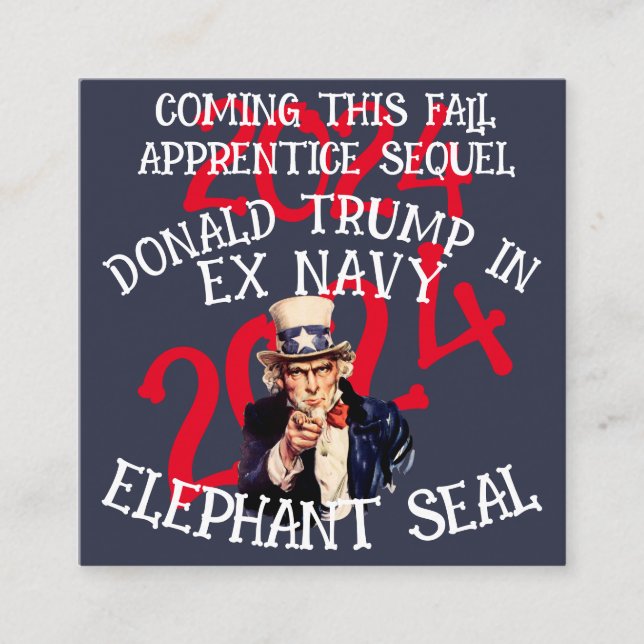 Trmp Ex Navy Elephant Seal Cage Fighting Enclosure Card (Front)