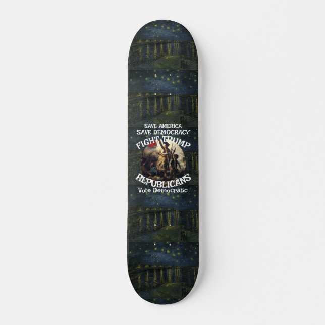 Trmp Republican Party MAGA USA America Vote Trump Skateboard (Front)